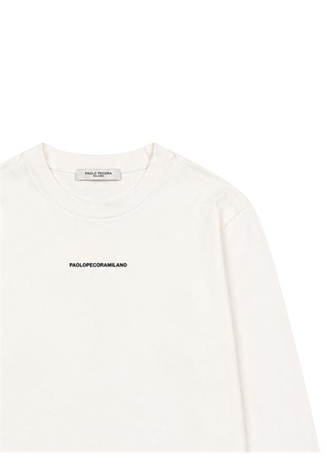 T-shirt bambino bianca in cotone Paolo Pecora | PP4157/ANBIANCO